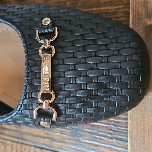 Nautica Women's Slip On Vegan Leather Woven Flats. - Picture 7 of 7